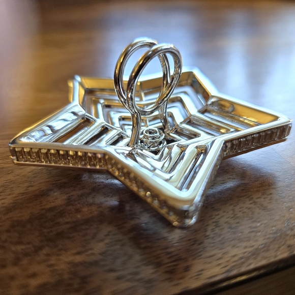 SWAROVSKI Crystal Large ✨Stella✨ Star Cocktail Ring NIB Sz 50 (US 5) Rhodium - Picture 7 of 17